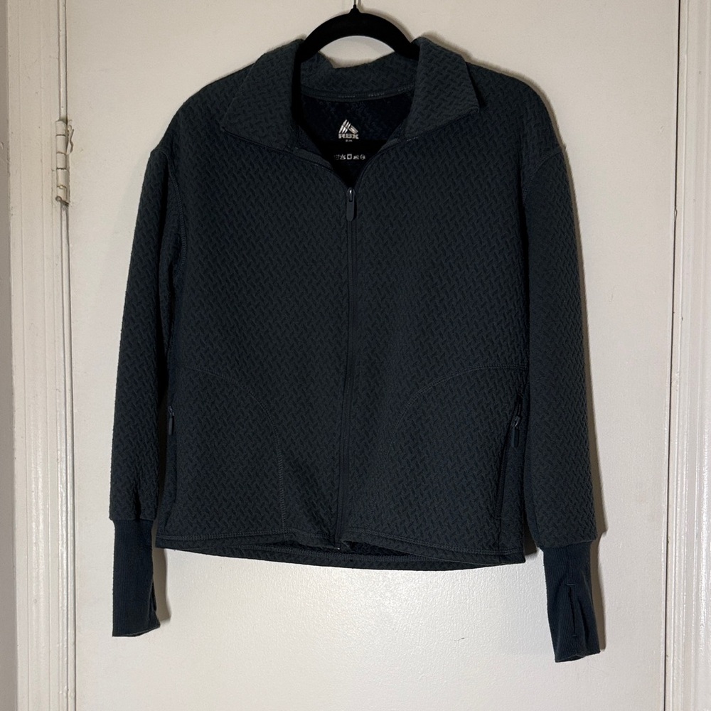 Women’s Black Quilted Full-Zip Jacket
